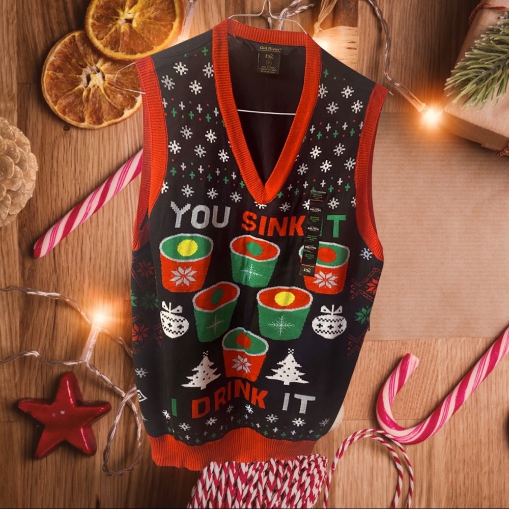 Ugly Christmas sweater vest (mens medium)